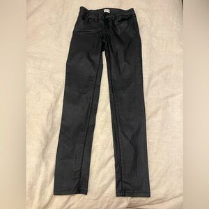 Sneak Peek- skinny, low rise leather pant